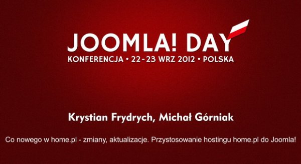 Krystian Frydrych, Michał Górniak: Co nowego w home.pl - zmiany, aktualizacje. Przystosowanie hostingu home.pl do Joomla!